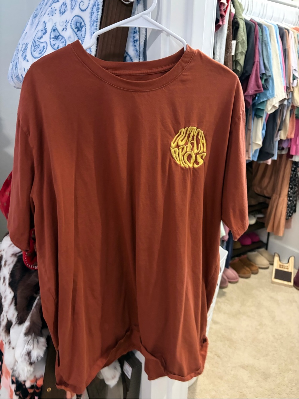 Dutch Bros Rust Crewneck Sweater - Men’s Cotton Pullover